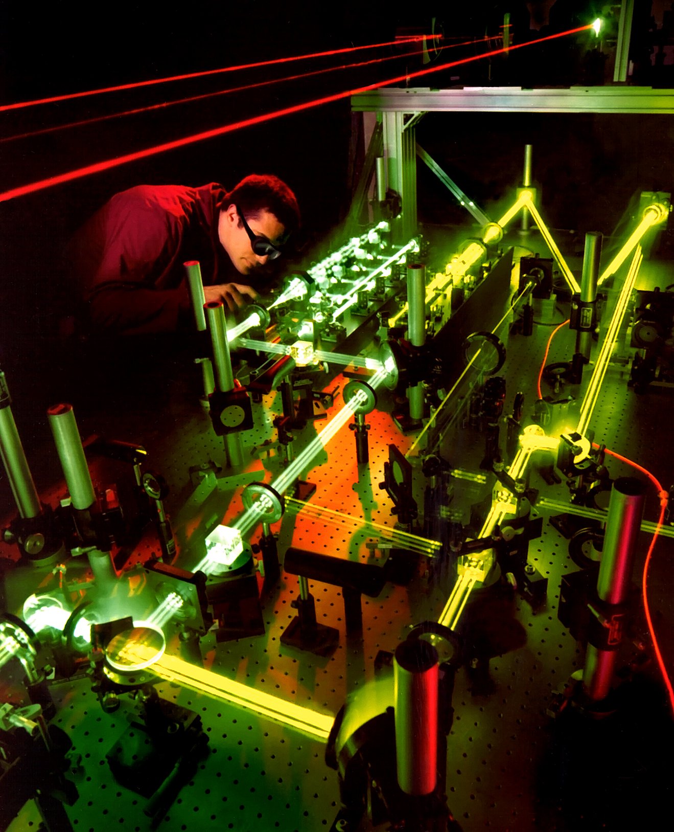 Scientific laser laboratory setup